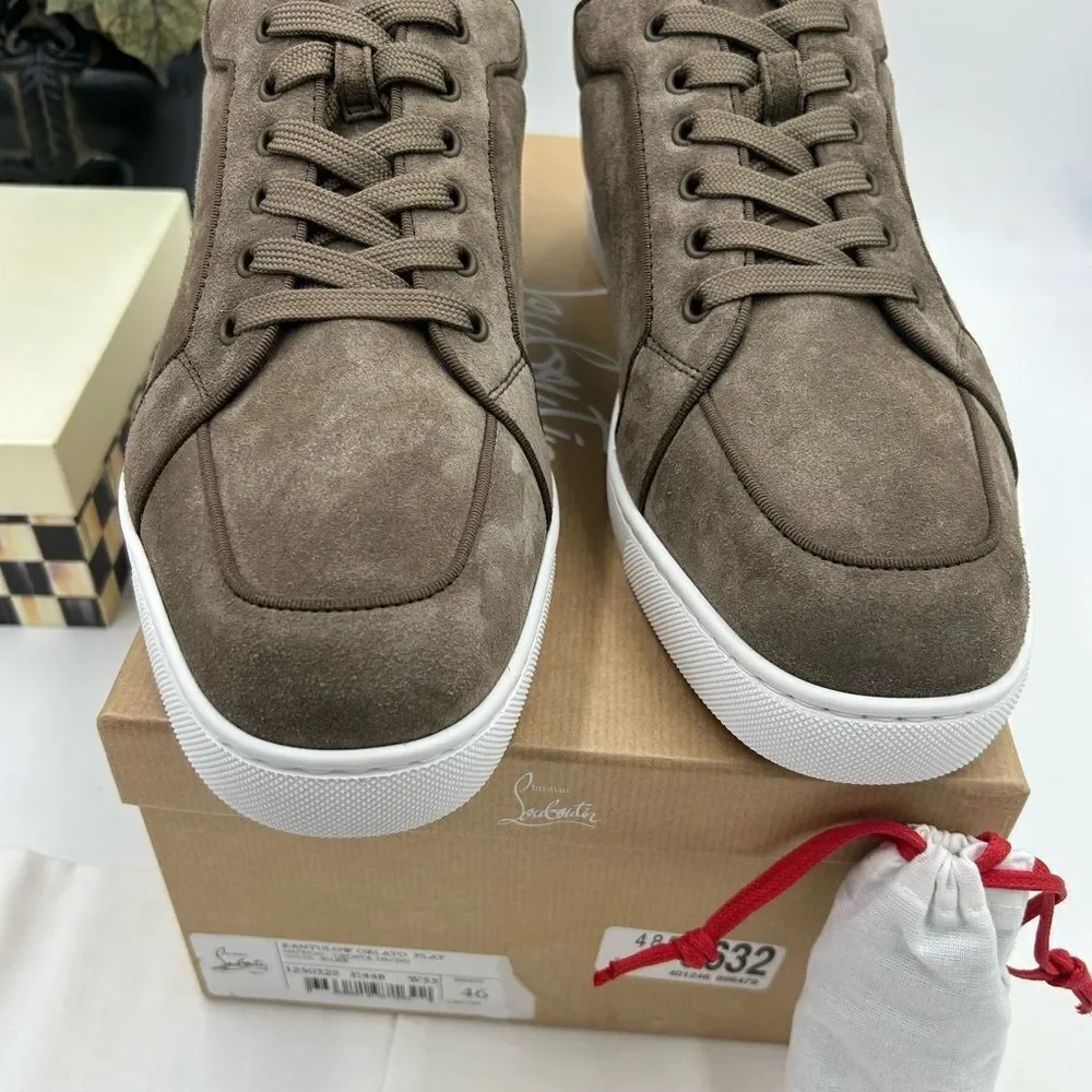 Men's Christian Louboutin Rantulow suede sneakers size 46 made in Italy